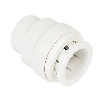 Image of John Guest Speedfit 15mm Stop Ends (Pack of 2X PSE4615W)