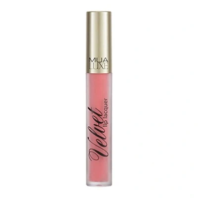 Image of MUA MAKEUP ACADEMY LUXE LIP LACQUER MATTE LIQUID LIPSTICK EUPHORIA SALMON PINK PEACH
