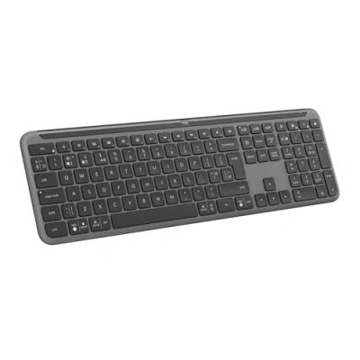 Image of Logitech Signature Slim K950 Wireless Keyboard, Sleek Design, Switch Typing Between Devices, Quiet Typing, Bluetooth, Multi OS, Windows, Mac, Chrome, QWERTY UK Layout, Graphite