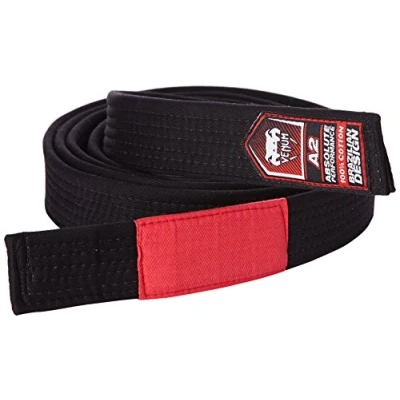 Image of Venum, BJJ Belt, Unisex Adult, A3, Black