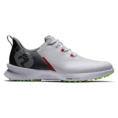Image of FootJoy Men&#039;s Fj Fuel Golf Shoe, White Navy Lime, 7 UK
