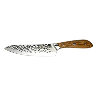 Image of Rockingham Forge RF 1748 Ashwood Series 8 Chef’s Knife with Ice Hardened Vanadium Steel Blades, Heat Treated Natural Handles