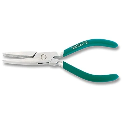 Image of e Ring Pliers with magnetized Ends. ENGINEER pz 02, Green