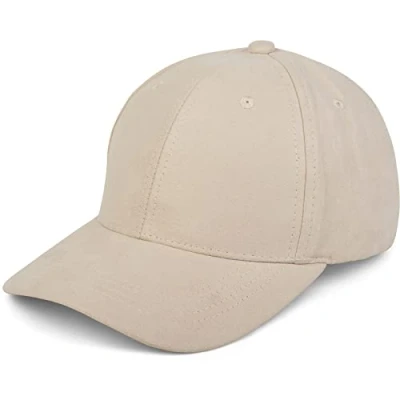 Image of styleBREAKER 6 Panel Cap in Suede Look, Baseball Cap, Adjustable, Unisex 04023049, Colour:White
