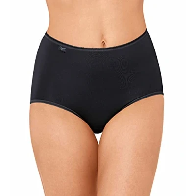 Image of Sloggi Women&#039;s 24/7 Microfibre H Maxi C3P Briefs, BLACK, 48