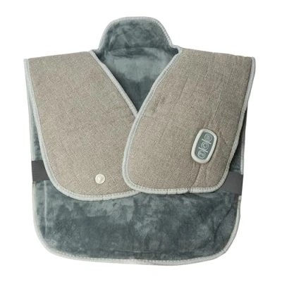Image of Well Being Heated Back &amp; Neck Massager Multi Level Heat Vibrating Massage Vest