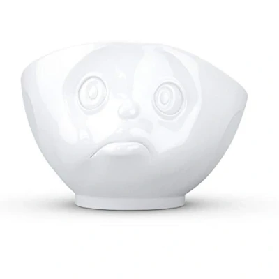Image of Tassen Sulking Face White Porcelain Bowl, 500ml