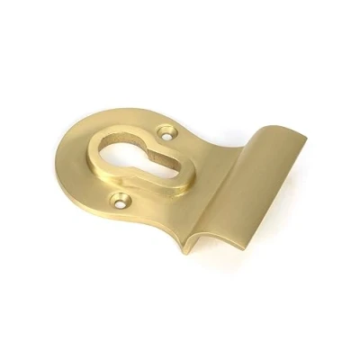 Image of From the Anvil Euro Cylinder Door Pull Satin Brass