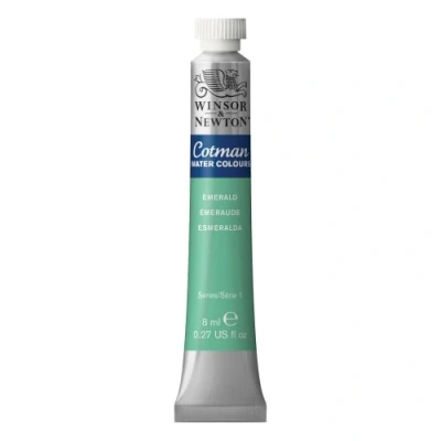 Image of Winsor &amp; Newton Cotman 8ml Water Colour Tube Emerald