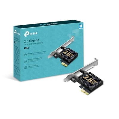 Image of TP Link 2.5GB PCIe Network Card (TX201) to 2.5 Gigabit Ethernet Adapter, Supports Windows 11/10/8.1/8/7, Win Server 2022/2019/2016, Linux