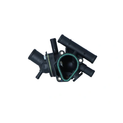 Image of 7001474249, 7700103326, 7700109641, 7700112491, 7701474248 Engine thermostat NRF 725291 83C with seal ring housing RENAULT: CLIO 2, Kangoo I