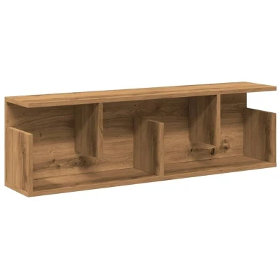 Image of vidaXL Wall Cabinet 100x20x30 cm Artisian Oak Engineered Wood