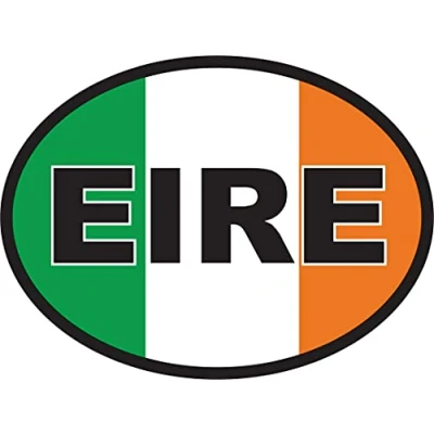 Image of EIRE Car Sticker Oval Ireland Self Adhesive Vinyl New GB Stickers for Cars, Vans