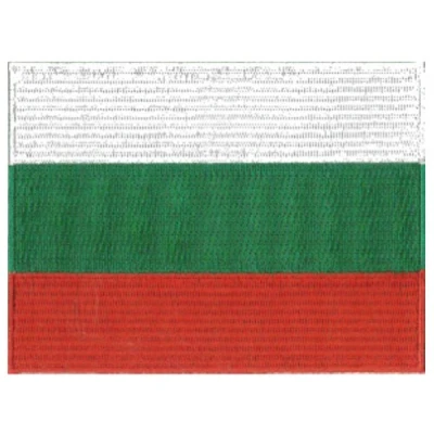 Image of Klicnow Bulgaria Flag Embroidered Patch 12 X 9CM (4 3/4&quot; 3 1/2&quot;)