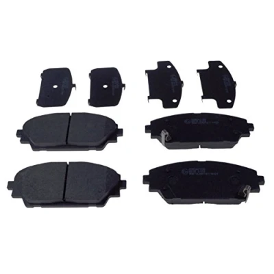 Image of B4Y03328ZB, B6YS3328Z, B6YS3328ZA, B6YS3328ZB, BHY13328ZA Brake pad set BLUE PRINT ADM542108 Front Axle with acoustic wear warning MAZDA: CX 3