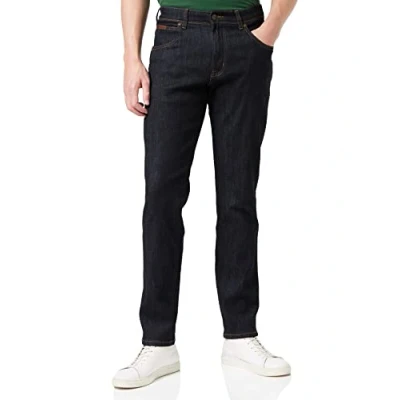Image of Wrangler Men&#039;s Texas Slim Jeans, Blue (Dark Rinse 90a), 32W / 34L