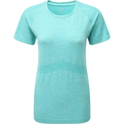 Image of Ronhill Infinity Marathon Short Sleeve T Shirt Rh 00360 Jade Marl, X Small/Small