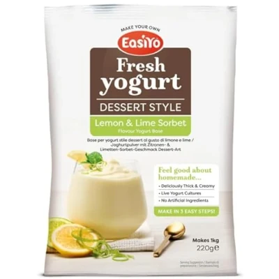 Image of Easiyo Sachet Lemon &amp; Lime Sorbet flavour