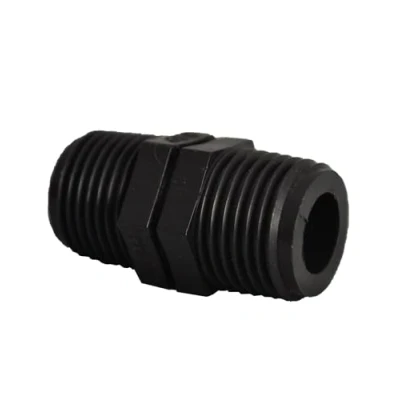 Image of Pack of 2 1/2&quot; MDPE Nipple (Known as Threaded Nipple/Nipples Also Available in 1/2 Inch, 3/4 Inch and 1 BSP)