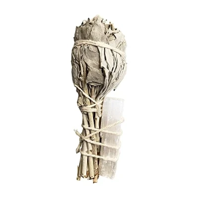 Image of Torch White Sage and Selenite 4&quot;