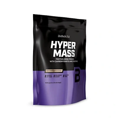 Image of BioTechUSA Hyper Mass Gainer with Carbs &amp; Protein Blend Micronised Creatine Gluten Free, 1 kg, Cookies Cream