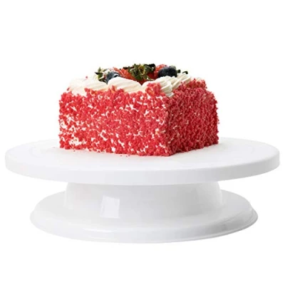 Image of Cake Turntable Stand 11 Inch Rotating Professional Icing