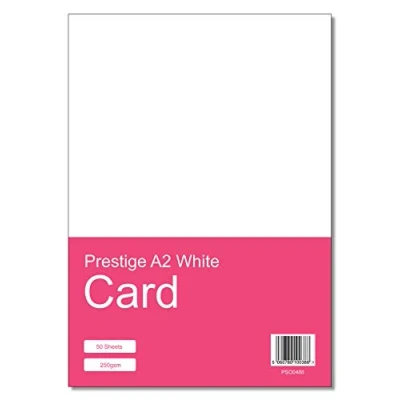 Image of Prestige A2 White Card 250gsm 50 Sheets