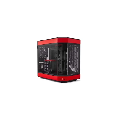 Image of HYTE Y60 E ATX Mid Tower PC Case Red, Red