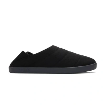 Image of TOMS Men&#039;s Ezra Slipper , Black Felt Fleece,13 UK