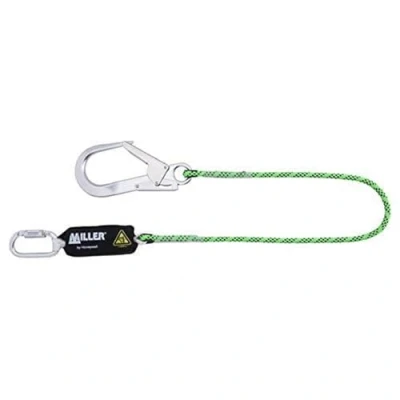 Image of Honeywell 1032390 Miller Shock Absorbing Lanyard Y Kernmantel 1M with Q.T and 2Go60 Edge Tested