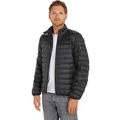 Image of Tommy Hilfiger Packable Circular Jacket Light jacket, Men&#039;s, Size: Large, Black