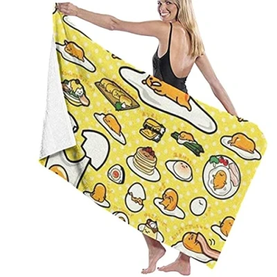 Image of BAAROO Beach towel bath cute and exquisite printing Gudetama super absorbent 130CM X 80CM