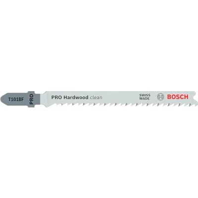 Image of Bosch 3x Jigsaw Blade T 101 BF Clean for Hard Wood (for Wood, Straight Cuts, Professional Accessories Jigsaw)