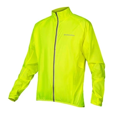 Image of Endura Men&#039;s Pakajak Jacket, Hi Viz Yellow, S