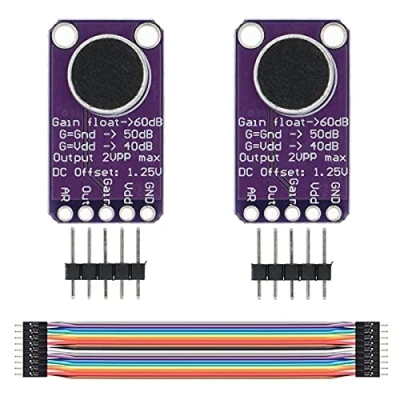 Image of Youmile 2PCS Microphone Amplifier Board MAX9814 AGC Module Auto Gain Control For Arduino With Jump Wire