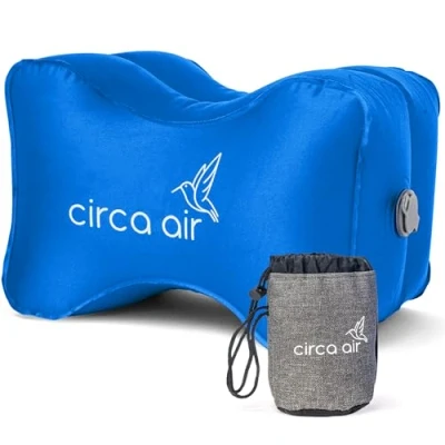 Image of Circa Air Inflatable Knee Pillow for Side Sleepers Orthopedic Pillows Sleeping, Sciatica Relief, Back Pain, Leg Hip or Joint Pain. Weighs Only 1.98 Oz Perfect Travel/Home