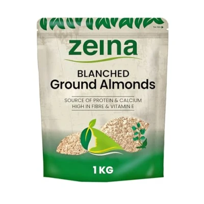 Image of Zeina Blanched Ground Almonds (1Kg) Almond Flour Naturally Contains Iron, Protein and Fibre for Healthy Cooking, Baking, Smoothies, Paleo Keto Diets Gluten Free Vegan Approved