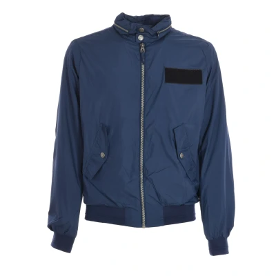 Image of Eleven Paris Mens JAIRUS coat with hidden hood and zipper 17S1OU02 man Blue Cotton Size Small