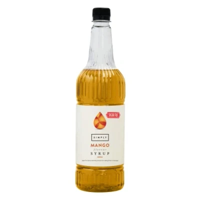 Image of Simply Sugar Free Mango Syrup, Low Calorie, Vegan &amp; Nut Flavoured Syrup for Coffee, Cocktails Baking (1 Litre)
