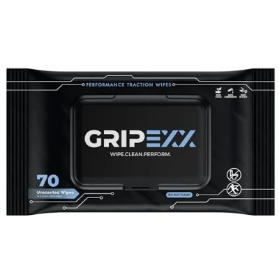 Image of GRIPEXX Shoe Cleaner Wipes, 70 Removes Dirt, Scuffs &amp; Provides Traction, 2 in 1 Multipurpose Sneaker Wipes for Basketball Grip Dirt