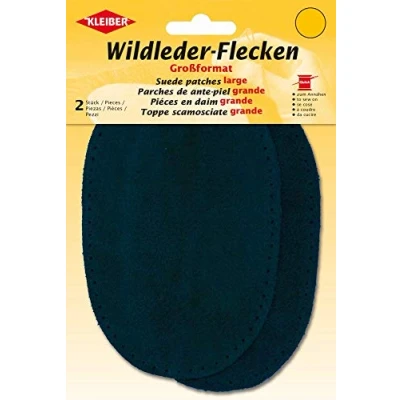 Image of Kleiber Large Suede Sew on Trouser/Arm Patches Black
