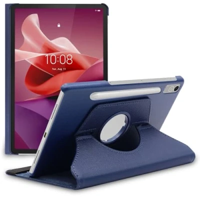 Image of ebestStar for Lenovo Tab P12 (2023) Case, Cover 360 Rotating Protection, PU Leather, Dark Blue