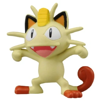 Image of TAKARA TOMY Takaratomy Official Pokemon X and Y MC 045 2&quot; Meowth Action Figure