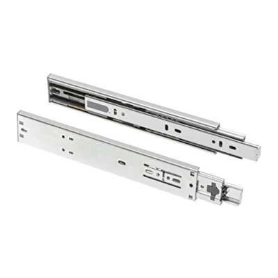 Image of GTV Ball Guide H45 with Damping Versalite Full Extension 45 x 550 mm Drawer Runners Soft Close Rail System Strong Galvanised Steel Maximum Load 30 kg 1 Set = 2 Pieces