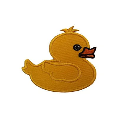 Image of Cute Duck Patch Iron On Sew Embroidery Badge Country