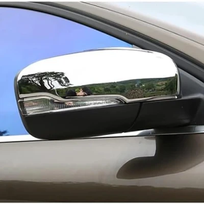Image of 1 Pair Car Wing Mirror Cover Cap for Volvo XC60 2014 2017, ABS Door Mirrors Caps Replacement Rearview Side Covers Trim