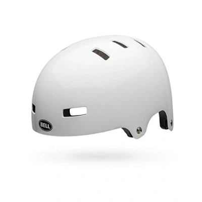Image of BELL Unisex Local Bmx/Skate BMX Skate Bicycle Helmet, White, L 59 61.5cm UK