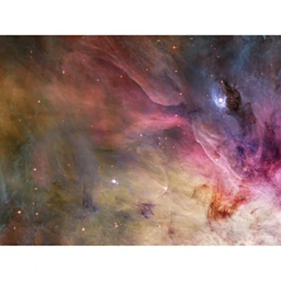 Image of Wee Blue Coo Hubble Space Telescope Abstract Art Found Orion Nebula Large Print Poster Wall Decor 18x24 inch