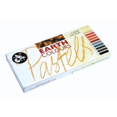 Image of Jakar Assorted Earth Coloured Pastels Sticks (Pack of 12)