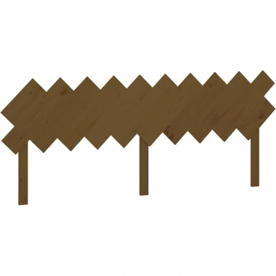 Image of vidaXL Bed Headboard Honey Brown 196x3x80.5 cm Solid Wood Pine